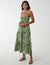Tropical Print Dress- Green