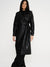 Alaia Faux Leather Trench Coat