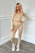 Ribbed Co-Ord - Beige