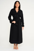 Maya Trench Coat - Black