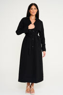 Maya Trench Coat - Black