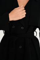 Maya Trench Coat - Black