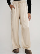 Satin Trousers - Cream