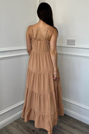 Aliza Dress - Dark Beige