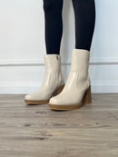 Moska Heeled Boots - Off White