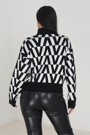 Savana Jumper - Black/White