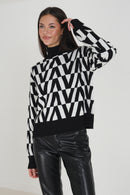 Savana Jumper - Black/White