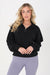 Nina Fleece Top - Black