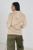 Clara Pullover Hoodie - Beige