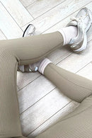 Ribbed Leggings - Sage