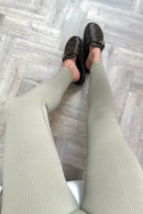 Ribbed Leggings - Sage