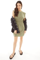 Saira Dress - Khaki Green