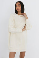 Jamie Sweatshirt Dress - Stone