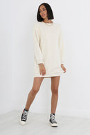 Jamie Sweatshirt Dress - Stone