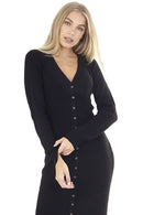 Stella Jumper Dress - Black