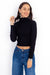 Mia Cropped Jumper - Black