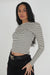 Martha Ribbed Top - Beige/Black