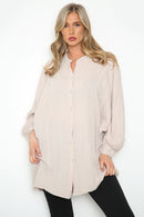 Elsi Cotton Blouse - Beige