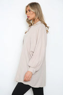 Elsi Cotton Blouse - Beige