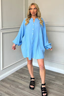 Elsi Cotton Blouse - Blue