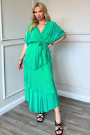 Tiffany Silk Dress - Green