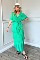 Tiffany Silk Dress - Green