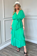 Tiffany Silk Dress - Green