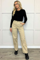 GEORGIA CARGO PANTS - CREAM