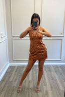 STORMIE MINI DRESS - ORANGE