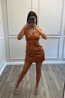 STORMIE MINI DRESS - ORANGE